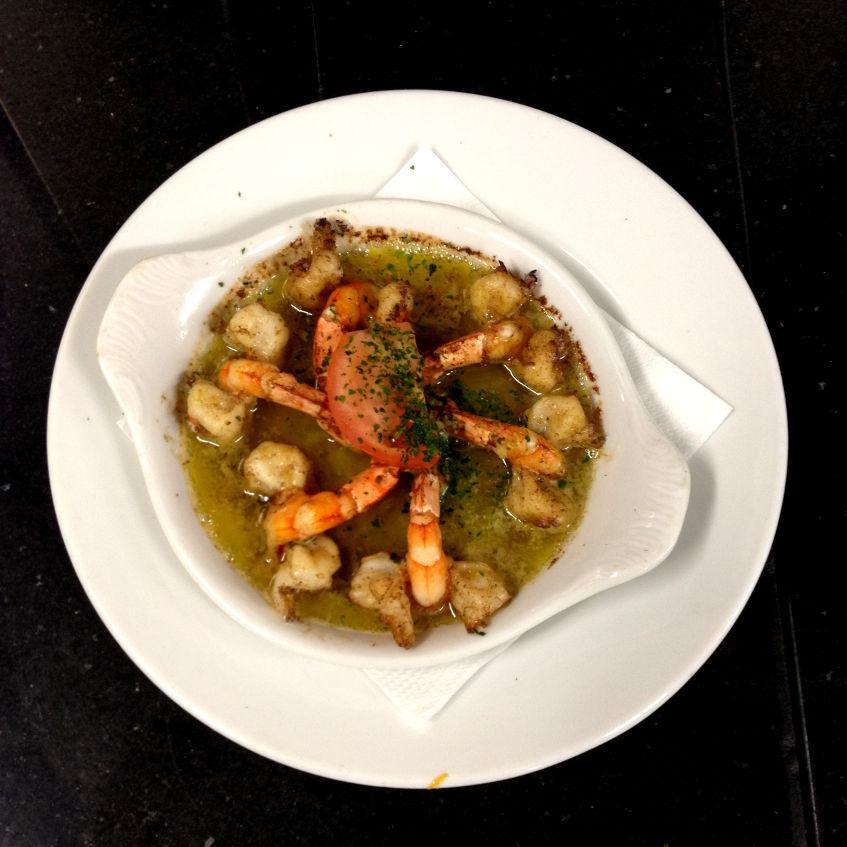 Scampis à l’ail La Fontana d'Aldo e Tino