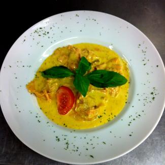 Ravioli au saumon et à la crème