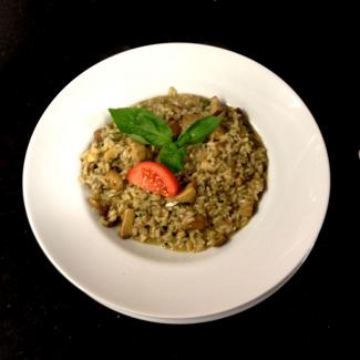 Risotto aux champignons des bois